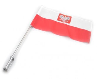 MASZT NA FLAG Z OBEJM + FLAGA POLSKA