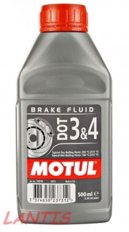 PYN HAMULCOWY MOTUL DOT 3&4 0,5L SYNTETYCZNY