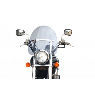 SZYBA CHOPPER MINI-R DO KIEROWNICY JASNY GRAFIT