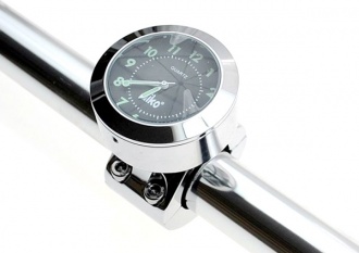 ZEGAREK MOTOCYKLOWY NA KIEROWNICE CHROMOWANY
